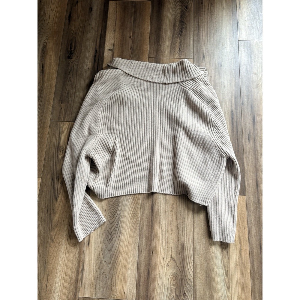 WHBM White House Black Market‎ Beige Cardigan Sweater Women's Large - Picture 6 of 6